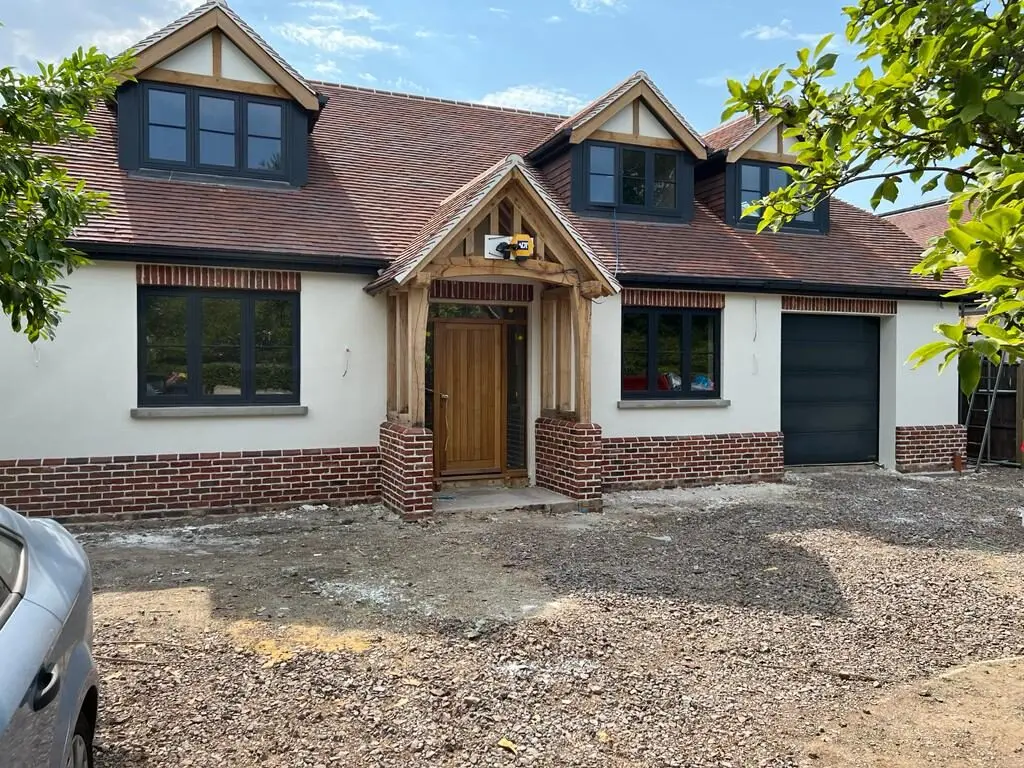 Exterior of completed plastering and rendering project in West London